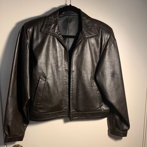 Dark Chocolate leather jacket